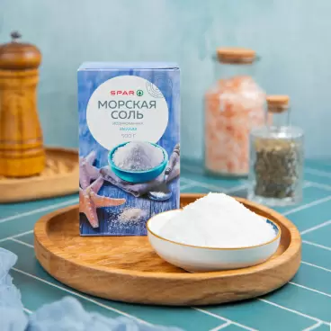 Изображение товара Соль Морская SPAR Йодированная Мелкая 500г