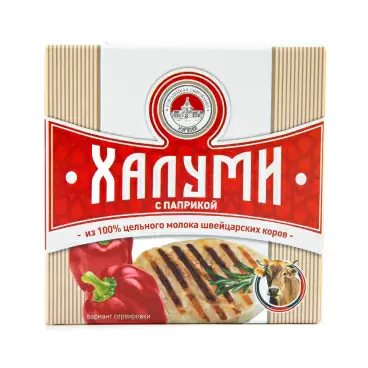Изображение товара Сыр Курцево Халуми с Паприкой 50% 100г