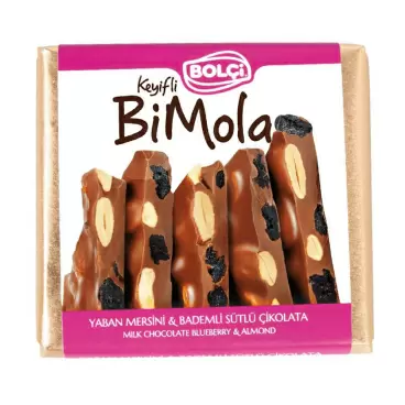 Изображение товара Шоколад Bolci Молочный с Голубикой и Миндалем 70г