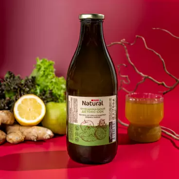 Изображение товара Сок Детокс SPAR NATURAL Яблоко Огурец Сельдерей 1л