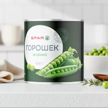Изображение товара Горошек SPAR Зеленый 400г