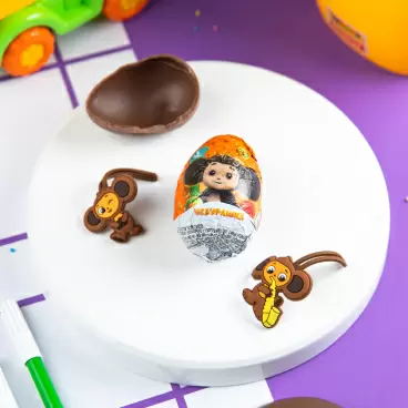 Изображение товара Шоколадное Яйцо SPAR KIDS Чебурашка 20г