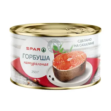 Изображение товара Горбуша SPAR Натуральная 250г