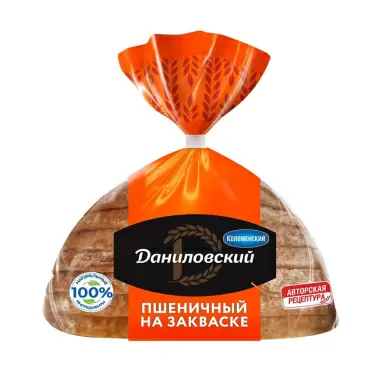 Изображение товара Хлеб Даниловский Пшеничный в Нарезке 250г