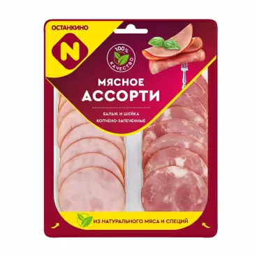 Изображение товара Ассорти Мясное Останкино Балык и Шейка 90г
