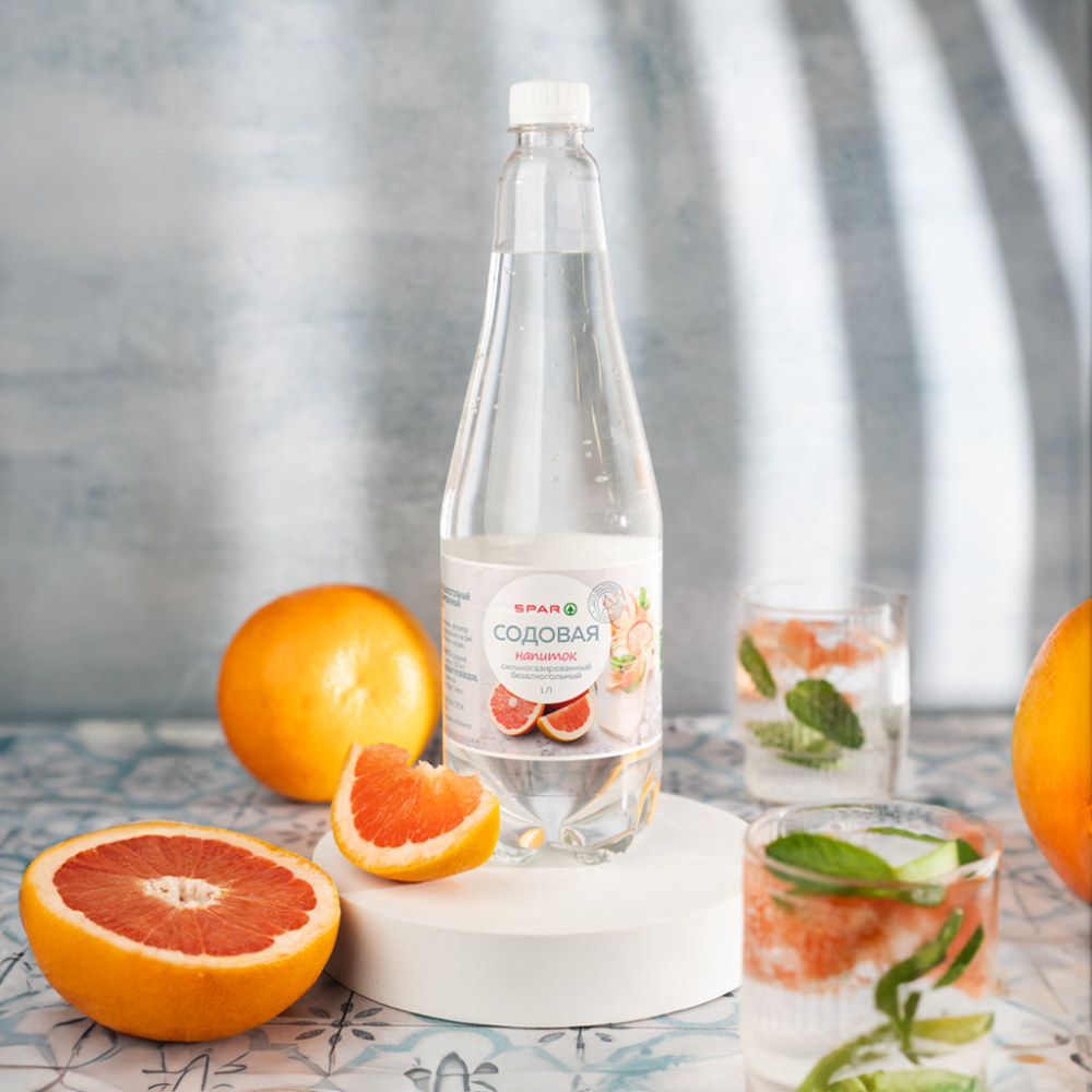 Изображение товара Напиток Безалкогольный SPAR Газированный Содовая 1л