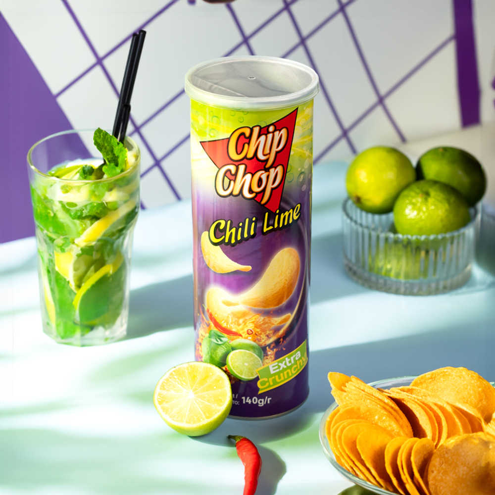 Купить чипсы картофельные chip chop чили и лайм 140г с доставкой на дом ...