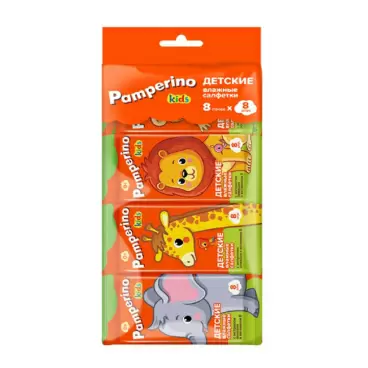 Изображение товара Влажные Салфетки Pamperino Kids Детские 8*8шт