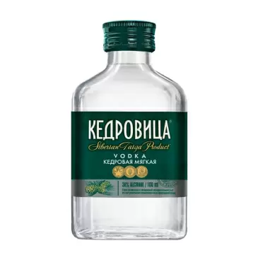 Изображение товара Водка Кедровица Кедровая Мягкая 38% 0,1л