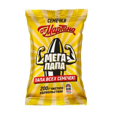 Изображение товара Семечки от Мартина Мега Папа Отборные Полосатые 200г