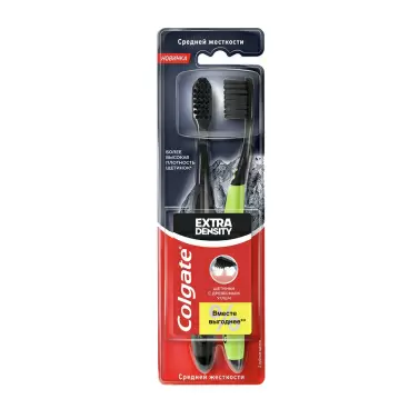 Изображение товара Зубная Щетка Colgate Extra Density Средней Жесткости 2шт