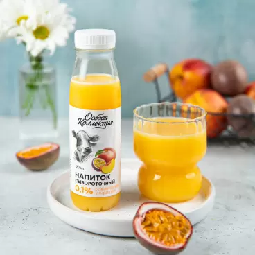 Изображение товара Напиток Сывороточный Особая Коллекция Персик Маракуйя 280мл