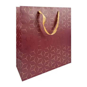 Изображение товара Пакет Подарочный SPAR Золотые Узоры 30*14*40см