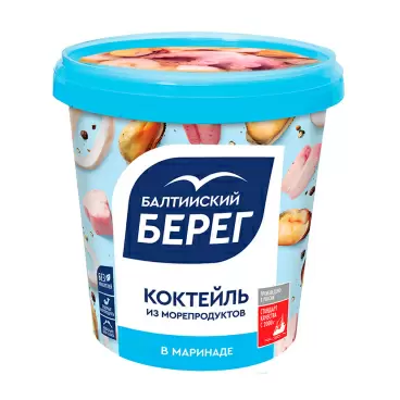 Изображение товара Коктейль из Морепродуктов Балтийский Берег в Маринаде 390г