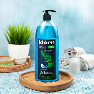 Изображение товара Гель для Душа Klern Men 3в1 Восстановление и Спорт 750мл