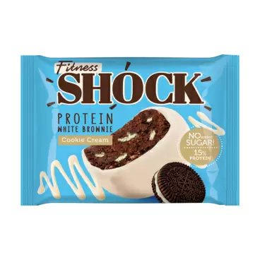 Изображение товара Пирожное Протеиновое FitnesShock Брауни Аромат Печенья 50г Изображение товара Пирожное Протеиновое FitnesShock Брауни Аромат Печенья 50г