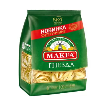 Изображение товара Макаронные Изделия Makfa Гнезда Феттуччине 450г