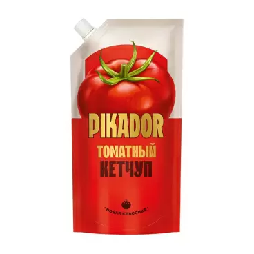 Изображение товара Кетчуп Pikador Томатный 500г дой-пак Изображение товара Кетчуп Pikador Томатный 500г дой-пак