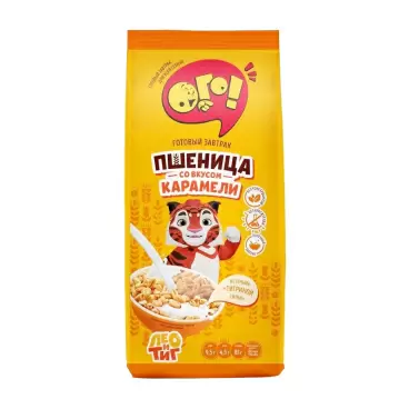 Изображение товара Готовый Завтрак Ого Воздушная Пшеница Вкус Карамели 150г