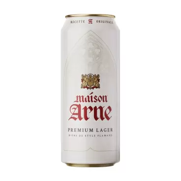 Изображение товара Пиво Maison Arne Премиум Лагер Светлое 4,8% 0,43л ж/б