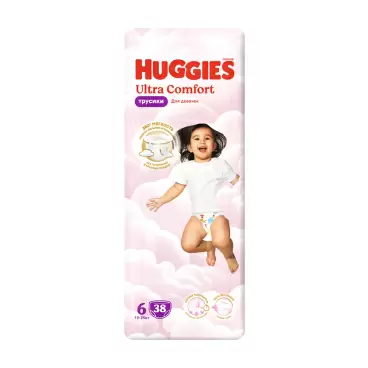 Изображение товара Подгузники-Трусики Huggies для Девочек №6 15-25кг 38шт