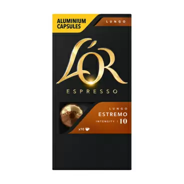 Изображение товара Кофе Молотый Lor Espresso Lungo Estremo 10 Капсул Изображение товара Кофе Молотый Lor Espresso Lungo Estremo 10 Капсул