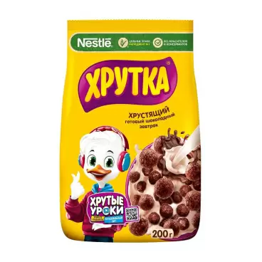 Изображение товара Готовый Завтрак Хрутка Шоколадный Обогащенный Кальцием 200г