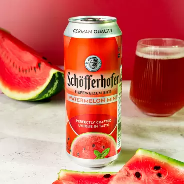 Изображение товара Пивной Напиток Schofferhofer Watermelon Mint 2,5% 0,5л