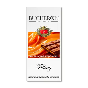 Изображение товара Шоколад Bucheron Filling Молочный Миланская Карамель 85г Изображение товара Шоколад Bucheron Filling Молочный Миланская Карамель 85г