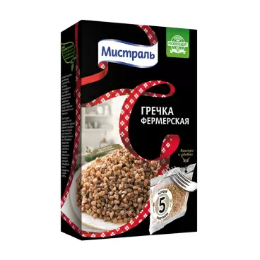 Изображение товара Крупа Гречневая Мистраль Фермерская 5*80г