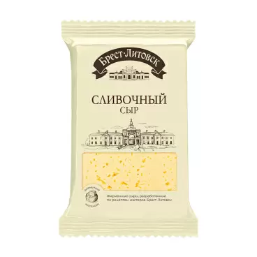 Изображение товара Сыр Брест-Литовск Сливочный 50% 200г