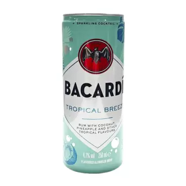 Изображение товара Напиток Слабоалкогольный Бакарди Тропикал Бриз 4,7% 0,25л