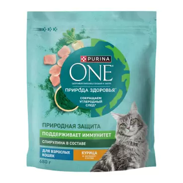 Изображение товара Корм Сухой для Взрослых Кошек Purina One Курица 680г Изображение товара Корм Сухой для Взрослых Кошек Purina One Курица 680г