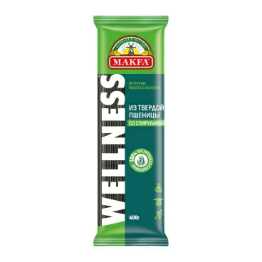 Изображение товара Спагетти Makfa Wellness со спирулиной 400г