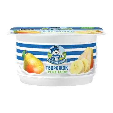 Изображение товара Продукт Творожный Простоквашино Груша Банан 3,6% 110г