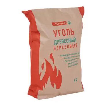 Изображение товара Уголь SPAR Древесный Березовый 5кг