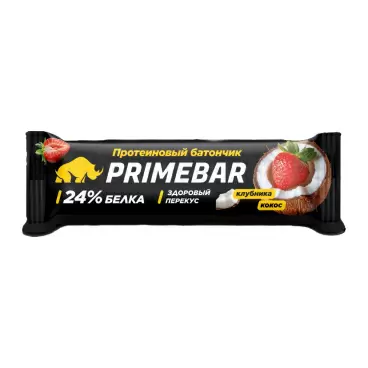 Изображение товара Батончик Протеиновый Primebar Клубника Кокос 40г