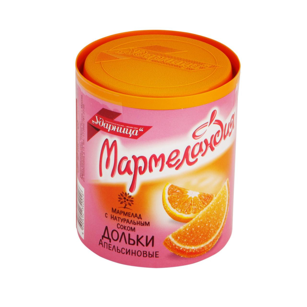 Изображение товара Мармелад Мармеландия Дольки Апельсиновые 250г
