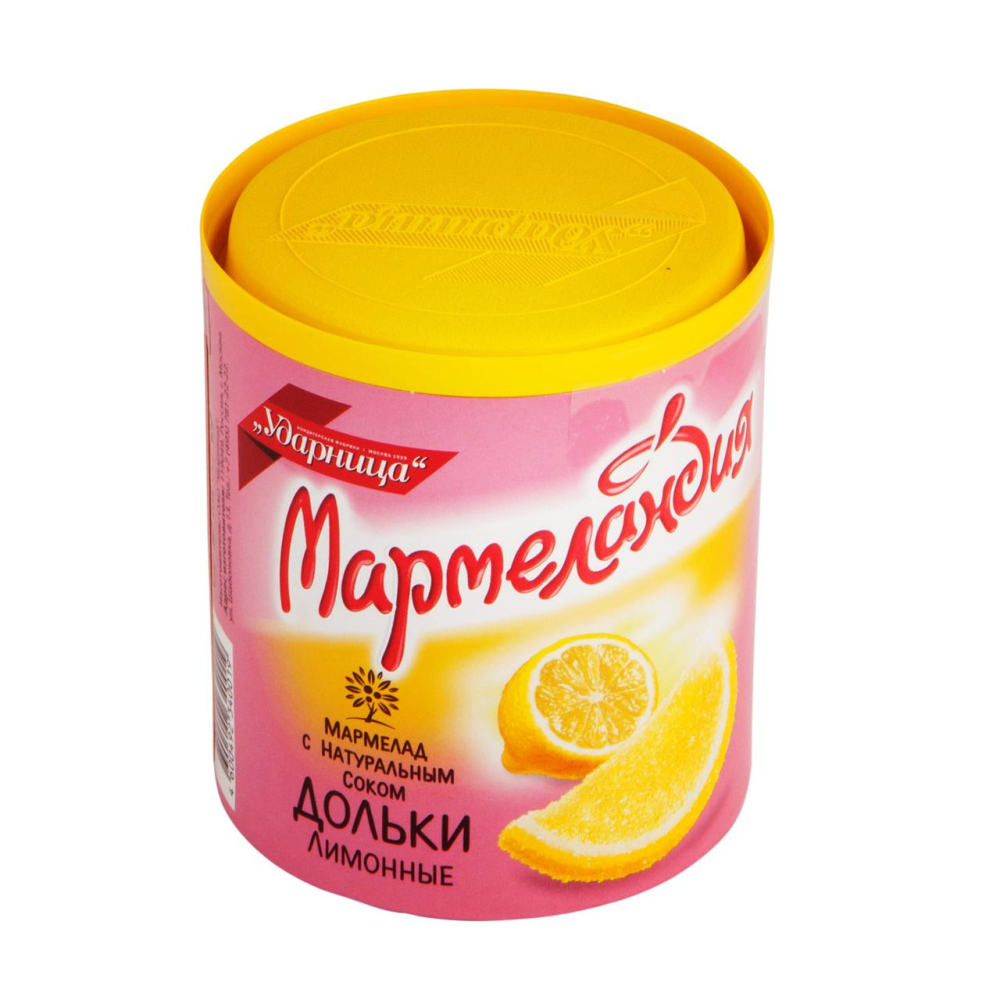 Изображение товара Мармелад Мармеландия Дольки Лимонные 250 г | мармелад дольки лимонные