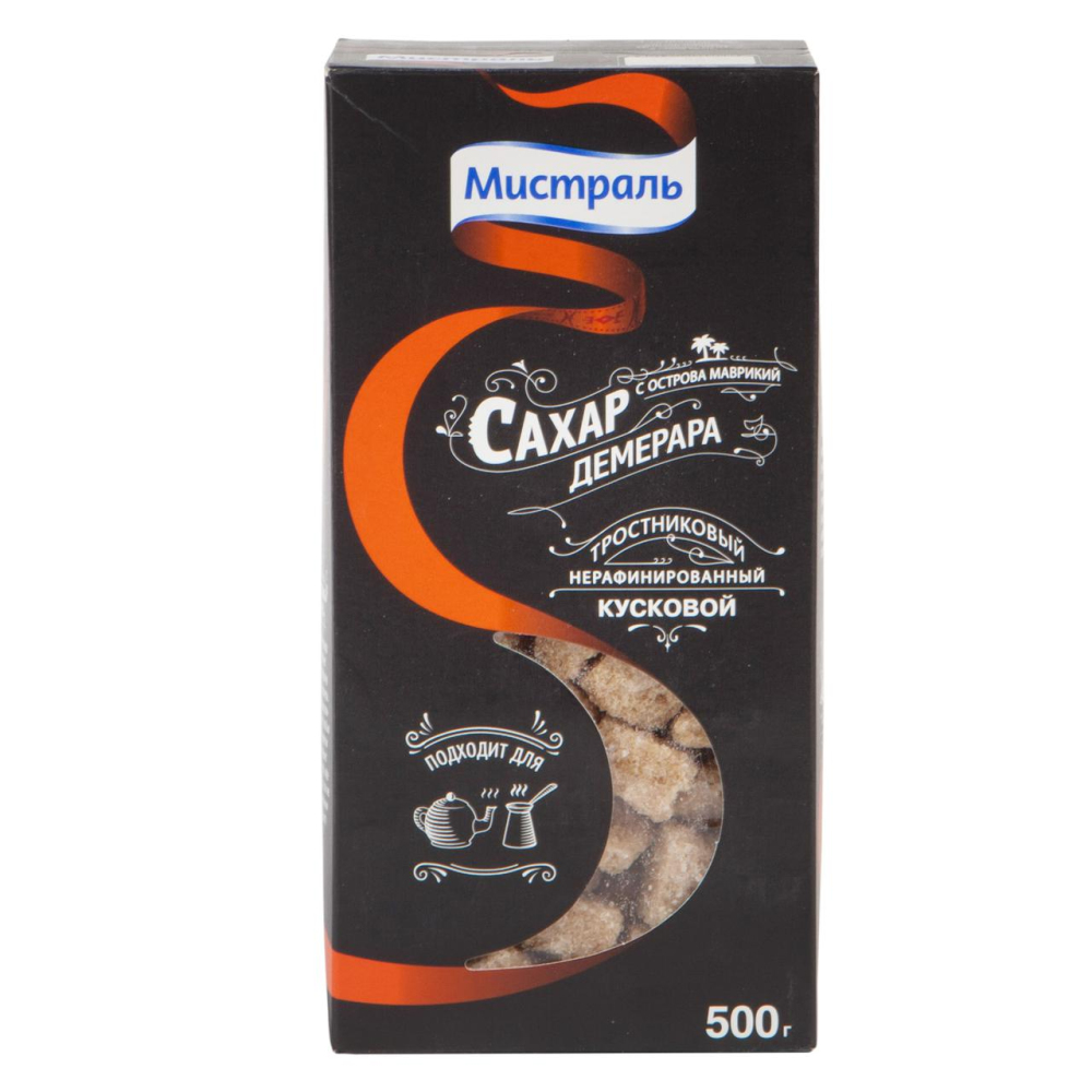 Изображение товара Сахар Мистраль Коричневый Кусковой 500г