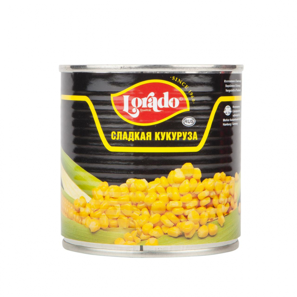 Изображение товара Сладкая кукуруза Lorado 425 мл — консервация, в банке