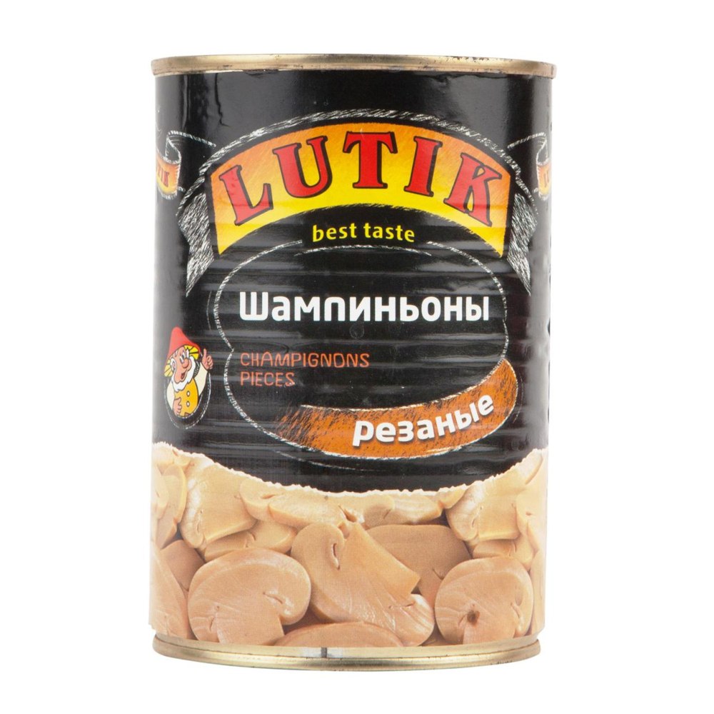 Изображение товара Шампиньоны LUTIK Резанные маринованные 425 г