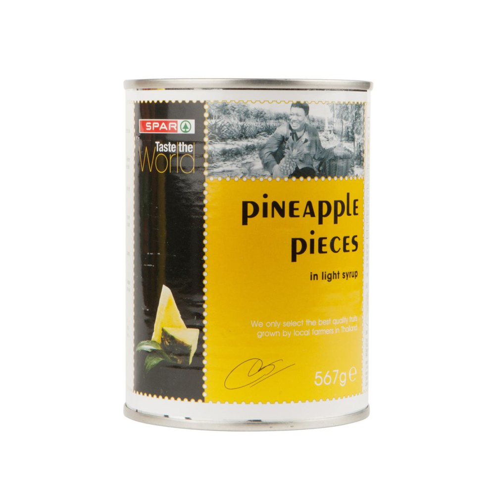 Изображение товара Ананасы SPAR Кусочки в Легком Сиропе 565г