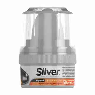 Изображение товара Крем-Блеск для Обуви Silver Черный 50мл