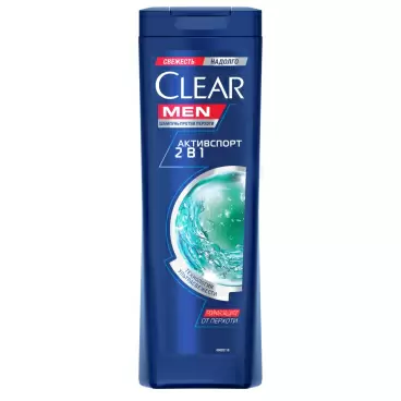 Изображение товара Шампунь Клиар Men Против Перхоти 2в1 Активспорт 400мл
