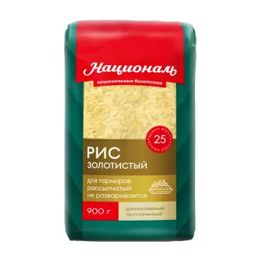 Изображение товара Рис Националь Золотистый 900г