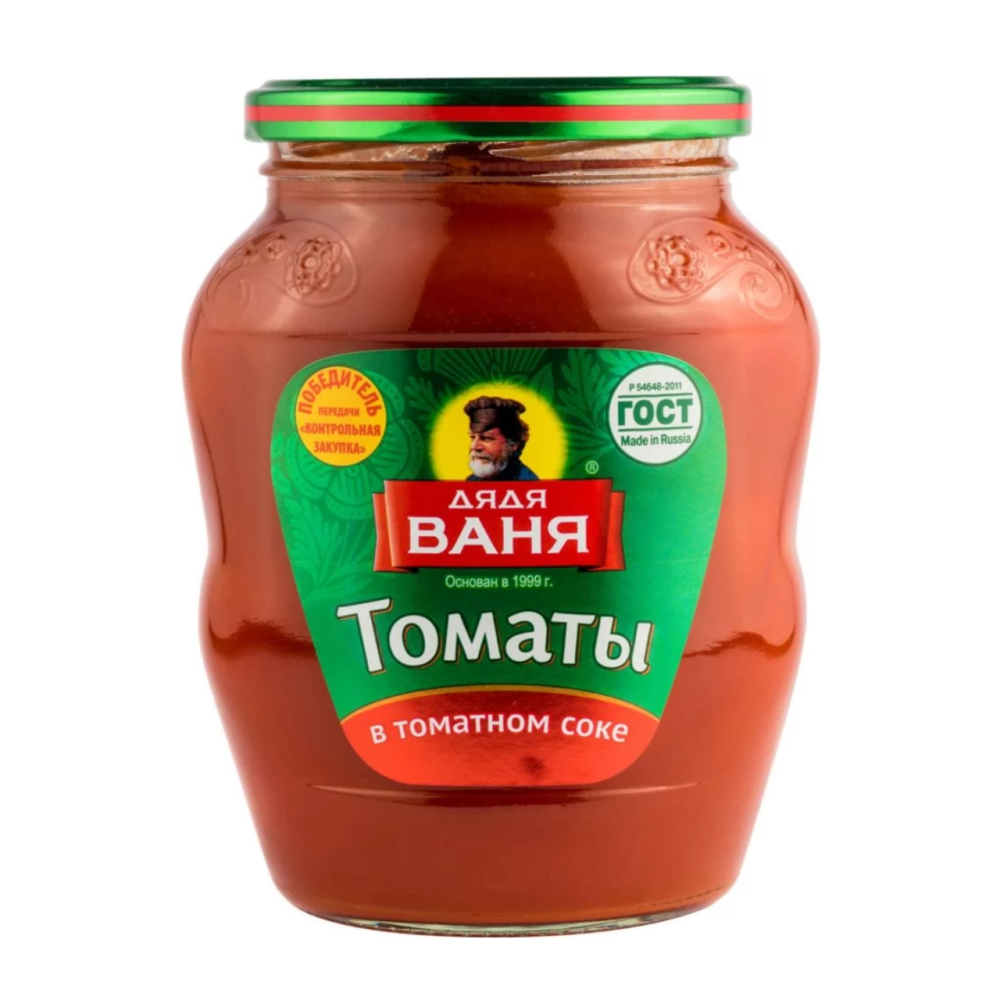 Купить томаты дядя ваня в собственном соку 680г стекло с доставкой на ...