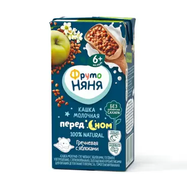 Изображение товара Кашка ФрутоНяня Молочная Гречневая Яблоко 200мл
