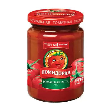 Изображение товара Томатная Паста Помидорка 270г Стекло