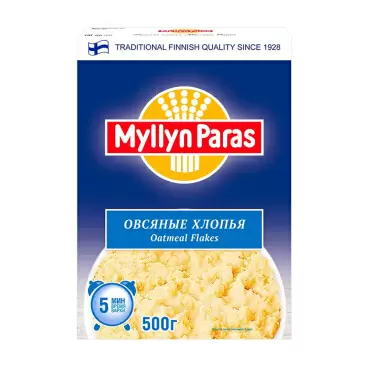 Изображение товара Хлопья Овсяные Myllyn Paras 500г